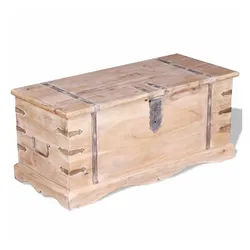 vidaXL Truhe Design-8 Truhe Aufbewahrungsbox Schatzkiste Holzkiste mit Deckel 90x40 braun