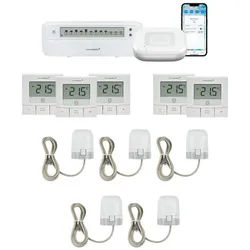 Homematic IP Starter Bundle Fußbodenheizung- basic für 5 Räume Smart-Home-Zubehör weiß