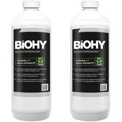 BiOHY Backofenreiniger Hochkonzentrat (2x1l Flasche) | Profi Grillreiniger, Fettlöser EXTRA STARK | Zur einfachen und schnellen Ofenreinigung