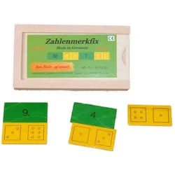 Erzgebirgische Holzspielwaren Ebert GmbH Lernspielzeug Lernspielzeug Zahlenmerkefix 42 Teile BxHxT 15x8x4,5cm NEU