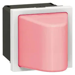Legrand 078570 Info-Lichtsignal mit Abdeckung. rot 12/24VAC/DC 2-modulig Mosaic