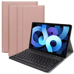 Lobwerk 3in1 Bluetooth Tastatur (Weiß) + Cover für Apple iPad Air 2020/2022 4./5. Generation 10.9 Zoll Case Schutz Hülle Tasche Keyboard