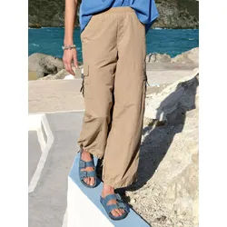 Le pantalon Relaxed Fit style cargo MYBC beige