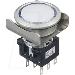 ID LB6MBA1T6W - Drucktaster LB, Ø 18 mm, 2 CO