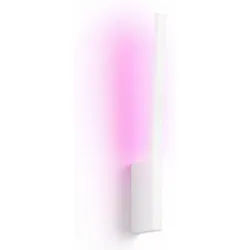 Philips Hue LED Wandleuchte White & Color Ambiance Liane Wandleuchte schwarz 740lm, Abschaltautomatik, Bluetooth, CCT - über Fernbedienung, Dimmfunktion, Einschlafhilfe, Farbsteuerung, Farbwechsel, Memory, nach Trennung vom Netz, Nachtlichtfunktion, RGB, Smart Home, Timerfunktion, Weckerfunktion, dimmbar über Fernbedienung, mehrere Helligkeitsstufen, LED fest integriert, Farbwechsler, RGB, warmweiß - kaltweiß, Steuerbar per App und Stimme, Smart Home fähig, Farbfähig und Weißtöne weiß