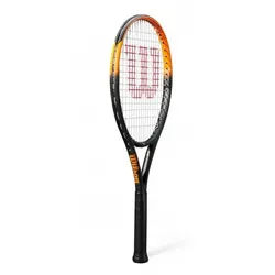 Wilson Tennisschläger Burn Spin JR 26in (11-14 Jahre) 2025 schwarz/orange - besaitet