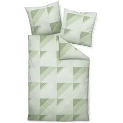 Bettwäsche J. D. Mako-Satin (240x220 cm, mit 2 Kissen) - 155x220 cm, mit 1 Kissen