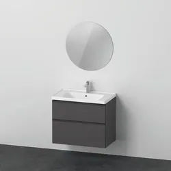 Duravit D-Neo Möbelwaschtisch mit Waschtischunterbau und Spiegel 800x480x2000 mm - DE011004949 DE011004949