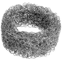 WENKO Schwamm Kalkfänger "Hexi" Metall Edelstahl Ø 4 cm, 2 cm