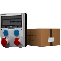 Stromverteiler ECO-S 1x32A 1x16A 2x230V franz/belg System Doktorvolt DV-2664-F