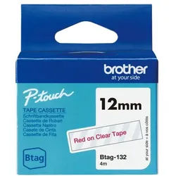Brother Schriftband »Btag« 12 mm x 4,0 m rot, 1.2 cm
