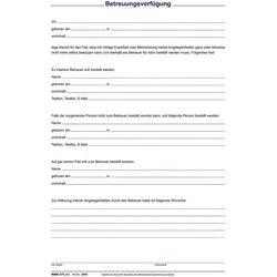 RNK Verlag Formularblock Patientenverfügung mit Betreuungsverfügung und Vorsorgevollmacht A4