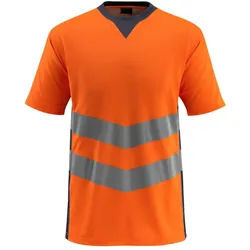 MASCOT Sandwell T-Shirt Hi-vis Orange / Schwarzblau 4XL - 50127-933-14010-4XL - Hi-vis Orange / Schwarzblau