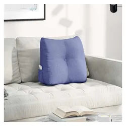 vidaXL Rückenkissen, Rücken Kissen Jeans blau 45 x 24 x 50 cm Stoff blau