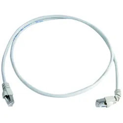 Telegärtner Telegärtner 100008295 RJ45 Patchkabel CAT 6a S/FTP 2.0 m Weiß Flammwid Netzkabel, (200.00 cm) weiß