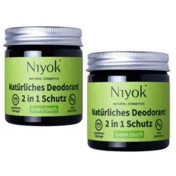 Niyok 2-in-1 Deocreme Deodorant Naturkosmetik Vegan DUO Körperpflege 40 ml