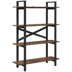 vidaXL Bücherregal 100 x 33,5 x 140 cm Bücherregal Geräucherte Eiche 100x33,5x140 cm Span braun