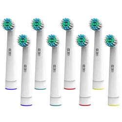 OneBuy24 - Aufsteckbürsten für viele elektrische Zahnbürsten von Nevadent 8 St weiss