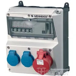 Mennekes AMAXX Steckdosen-Kombination, 1x CEE 16A, 2x Schuko