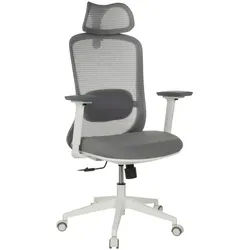 Mid.you Drehstuhl , Grau , Kunststoff , Drehkreuz , 67x113 - 129x68 cm , inklusive Armlehnen, ergonomische Rückenlehne , Büromöbel, Bürostühle, Drehstühle