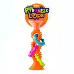 Fat Brain Toys: Zahnungskette mit Rasselringen - orange