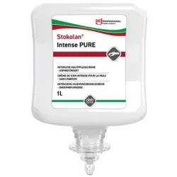 Stokolan® Intense PURE reichhaltige Hautpflegecreme, unparfümiert, Intensive feuchtigkeitsspendende Creme für sehr trockene Haut, 1000 ml - Kartusche (1 Karton = 6 Kartuschen)