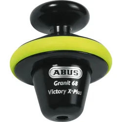 ABUS Granit Victory XPLus 68 Round-Lock Bremsscheibenschloss, schwarz-gelb für Männer