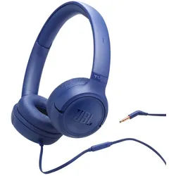 JBL Tune 530 On-Ear-Kopfhörer (Freisprechfunktion, Kabelgebundener On-Ear-Kopfhörer) blau