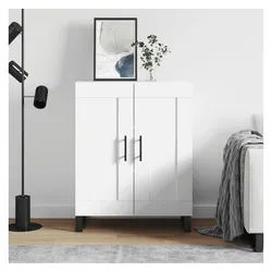 vidaXL Sideboard NA Sideboard Weiß 69,5x34x90 cm Spanplatte weiß