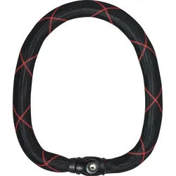 ABUS Steel-O-Chain Ivy 9210 Kettenschloss, schwarz-rot, Größe 170 cm für Männer