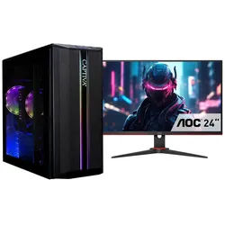 CAPTIVA Power Starter R82-911 TFT Bundel Business-PC-Komplettsystem (60,5", AMD Ryzen 7 Ryzen 7 5700G, Radeon Graphics, 32 GB RAM, 2000 GB SSD) schwarz