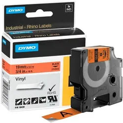 Dymo Beschriftungsband »RHINO 18436« 19 mm x 5,5 m schwarz, 1.9 cm