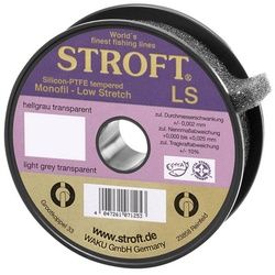 Stroft Angelschnur Schnur STROFT LS Monofile 300m, 300 m Länge, 0.10 mm Fadendurchmesser, (1-St), 1.4kg Tragkraft weiß