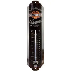 Nostalgic-Art Raumthermometer Retro Metall-Thermometer Innen Analog - Harley-Davidson Logo