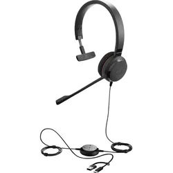 Jabra Headset, USB-C/A, Mono, Microsoft Teams-zertifiziert 5393-823-369 Kopfhörer (Headset, Lautstärkeregelung, Mikrofon-Stummschaltung) schwarz