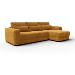 ECKSOFA OLI 4-Sitzer rechts, safran