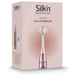 Silk'n Elektrische Zahnbürste SonicYou black, Bis zu 300 Tage Akkuflauzeit, 3 Modi rosa