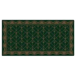 Bilderdepot24 Läufer Teppich Kork Flur Küche Muster Vintage funktional modern funktional grün 80 cm x 40 cm