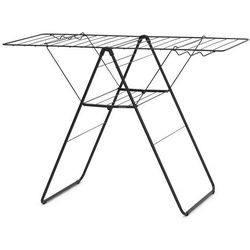 Brabantia Standtrockner , Schwarz , Metall , 98.4x5x59.2 cm , klappbar, Kleiderbügelhalter , Haushalt & Kleinelektro, Wäschepflege, Wäscheständer
