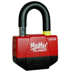 VECTOR MiniMax+ Alarm-Scheibenschloss (100dB) - Ø16mm / 55x40mm - SRA-zertifiziert, gelb