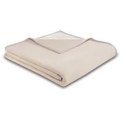 Wolldecke Kuscheldecke Wohndecke 150 x 200 Zierstich pink-ecru, Biederlack, Wohndecke Tagesdecke Kuscheldecke rosa