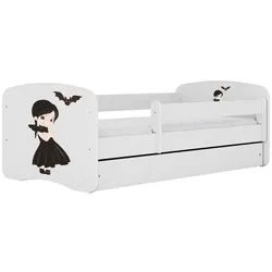 Raumhirsch Furniture Kinderbett Wednesday mit Schublade 180/80 90/61/184 , Weiß , Holzwerkstoff , Rechteckig , 80x180 cm , FSC 100% , Babymöbel & Kindermöbel, Kinderzimmer & Jugendzimmer, Kinderbetten
