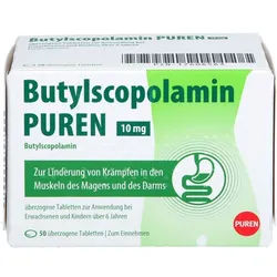 BUTYLSCOPOLAMIN PUREN 10 mg überzogene Tab. 50 St.
