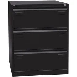 Bisley Light Hängeregistraturschrank »Light« A4, zweibahnig, 3 Schübe schwarz, 80x101.6x62.2 cm