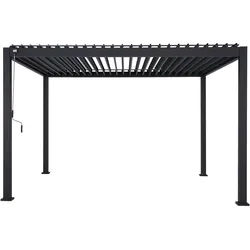 Gardenson Pergola , Metall , 400x250x300 cm , Europäischer Sicherheitsstandard , Sonnenschutz, Pavillons