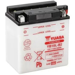 YUASA YB10L-B2 Batterie ohne Säurepack, Größe 135 mm
