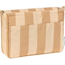 Lässig Wickeltasche , Beige, Hellbraun , Textil , Streifen , 12x30x40 cm , Baby on Tour, Kinderwagen, Wickeltaschen & Wickelrucksäcke