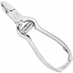 Erbe Haut- und Nagelzange vernickelt, Schenkelverschluß, Pufferfeder - 91717