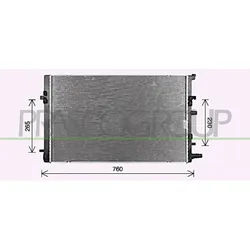 PRASCO Kühler, Motorkühlung rn750r005 für RENAULT