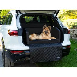 CopcoPet Tier-Autobett Travel Bed Hunde Reisebett schwarz 70 x 55 cm